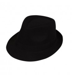 Svart fedrorahatt 