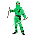 Grön ninja maskeraddräkt barn