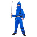 Blå ninja maskeraddräkt barn