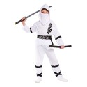 Vit ninja maskeraddräkt barn